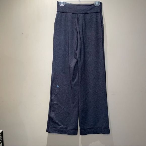 Lululemon Athletica Wide?Leg High Waisted Pants Gray Size 2 - Picture 5 of 9